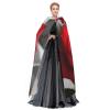 Dwrepo Red Rose Pattern Halloween Hooded Cloak Full Length Adult Vampire Witch Cape for Halloween Cosplay Costumes view 3