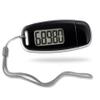 3D Pedometer Step Counter with LED Backlight USB Rechargeable Step with Removable Lanyard Accuratel Pedometers for Walking Black Sports Equipment view 1