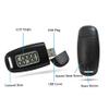 3D Pedometer Step Counter with LED Backlight USB Rechargeable Step with Removable Lanyard Accuratel Pedometers for Walking Black Sports Equipment view 2