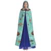 Dwrepo Cartoon Cute Otter Halloween Hooded Cloak Full Length Adult Vampire Witch Cape for Halloween Cosplay Costumes view 2
