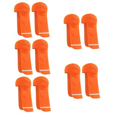 Mipcase 10pcs Reflective Skull Caps Neck Shade Cooling Outdoor Hat for Cycling Fishing Camping and Gardening Unisex Sun Orange
