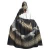 Dwrepo Cobra Snake Halloween Hooded Cloak Full Length Adult Vampire Witch Cape for Halloween Cosplay Costumes view 1