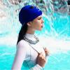 GQABXKDQO Facekini Swim Cap, UPF 50+ UV Protection Mask, Face Bikini Balaclava Sun Protection Face Mask for Swimming Ski Motorcycle(Beige) view 4