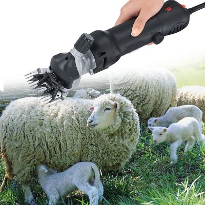 GFAZXDS Electric Sheep Shearing Clipper, Goat Shearing Machine, Professional Sheep Hair Trimmer, Flexible S (Black)