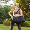 LOVEVOOK Gym Duffel Bag for Women, Weekender Overnight Bag with Wet Pocket, Workout Dance Bag, Sports Tote Bags with Hidden Yoga Mat Holder- Black view 2
