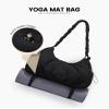 LOVEVOOK Gym Duffel Bag for Women, Weekender Overnight Bag with Wet Pocket, Workout Dance Bag, Sports Tote Bags with Hidden Yoga Mat Holder- Black view 3