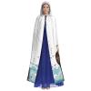 Dwrepo Sea Otter Halloween Hooded Cloak Full Length Adult Vampire Witch Cape for Halloween Cosplay Costumes view 2