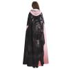 Dwrepo Cute Black Pug Halloween Hooded Cloak Full Length Adult Vampire Witch Cape for Halloween Cosplay Costumes view 4