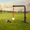 banapoy Golf Swing Trainer, Golf Practice Swing Groover and Hitting Training Aid, Ground Plugged Golf Swing Aid Practice Equipment, Adjustable Height Golf Practice Simulator for Training view 3