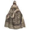 Dwrepo Sailing Pirate Octopus Halloween Hooded Cloak Full Length Adult Vampire Witch Cape for Halloween Cosplay Costumes view 1