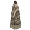 Dwrepo Sailing Pirate Octopus Halloween Hooded Cloak Full Length Adult Vampire Witch Cape for Halloween Cosplay Costumes view 4