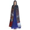 Dwrepo Christmas Halloween Hooded Cloak Full Length Adult Vampire Witch Cape for Halloween Cosplay Costumes view 2