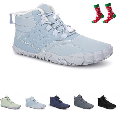Giltpeak Barefoot Mens Wide Barefoot Mens Winter, Winter Wide Toe Barefoot Comfortable Shoes Boots, Barefoot Womens(902-light blue,14Women/12Men)