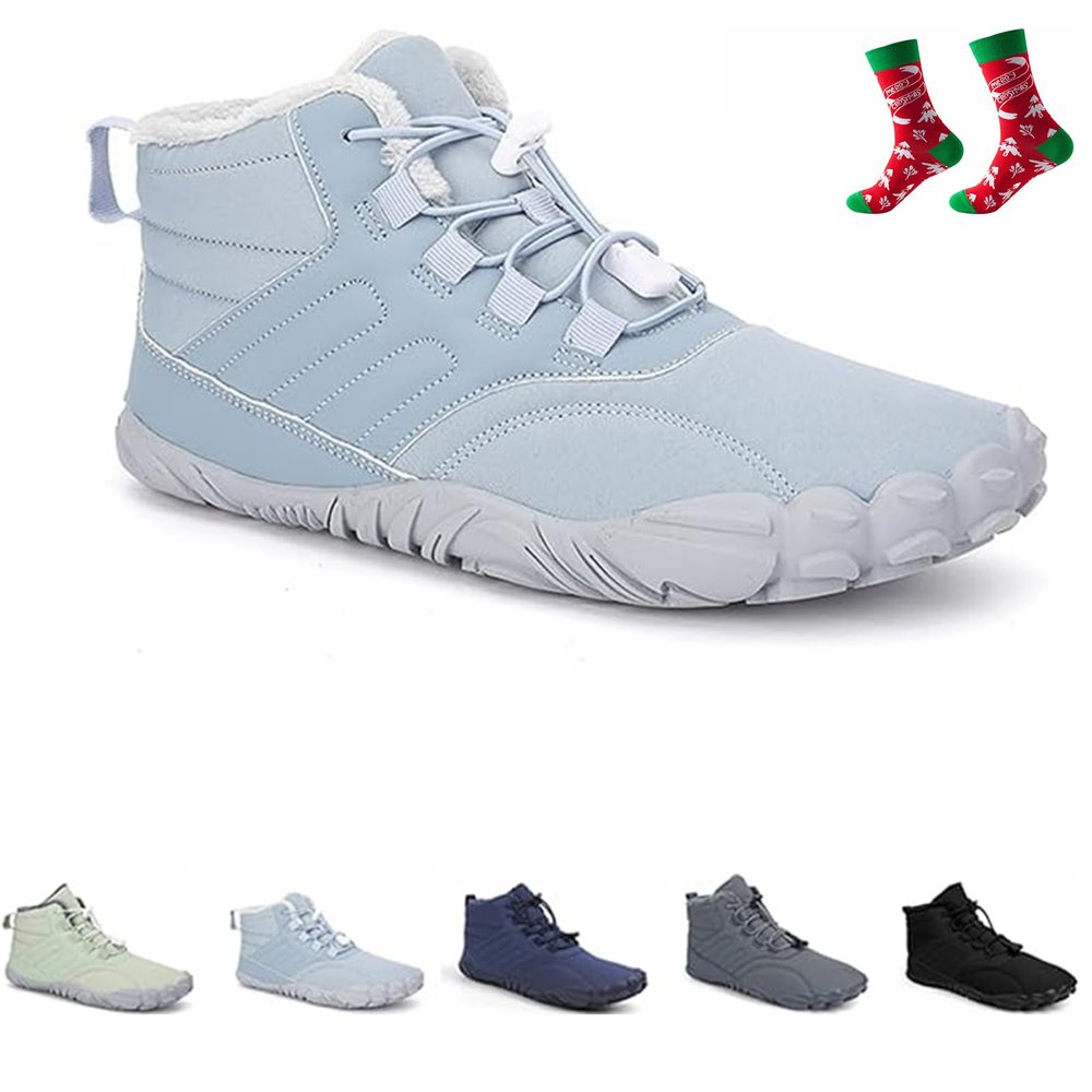 Giltpeak Barefoot Mens Wide Barefoot Mens Winter, Winter Wide Toe Barefoot Comfortable Shoes Boots, Barefoot Womens(902-light blue,14Women/12Men)