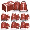Berlune 48 Pieces Football Party Favors Drawstring Gift Bags 10 x 7 Inch Football Sports Goodie Bags Super Birthday Supplies Backpack Bulk Bowl for Gym Travel Party Storage Favors Supplies view 1