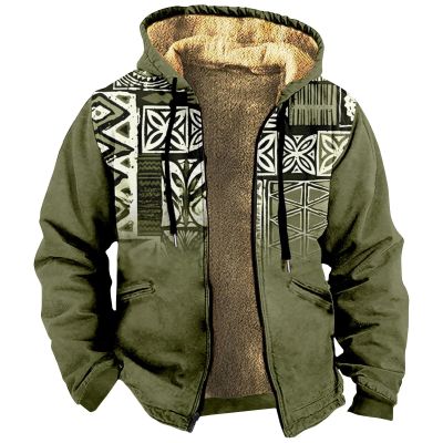 RODYETQQ Hoodies for Men Winter Casual Sweatshirt Heavyweight Hoodie Camouflage Jacket for Men Fleece Camo Hoodie Zipper Camouflage Hoodies with Zipper Outdoor Long Sleeve Coats(2-Army Green,X-Large)