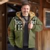 RODYETQQ Hoodies for Men Winter Casual Sweatshirt Heavyweight Hoodie Camouflage Jacket for Men Fleece Camo Hoodie Zipper Camouflage Hoodies with Zipper Outdoor Long Sleeve Coats(2-Army Green,X-Large) view 2