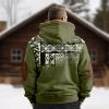 RODYETQQ Hoodies for Men Winter Casual Sweatshirt Heavyweight Hoodie Camouflage Jacket for Men Fleece Camo Hoodie Zipper Camouflage Hoodies with Zipper Outdoor Long Sleeve Coats(2-Army Green,X-Large) view 4