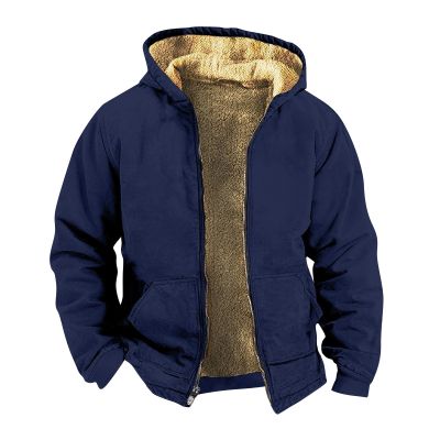 RODYETQQ Sweatshirts for Men Zip Up Winter Hoodie Sherpa Lined Outwear Men Sherpa Hoodie Zipper Sweatshirts for Men Zipper Hoodie Sherpa Sherpa Lined Sweatshirt Jacket Men3-Royal Blue,5X-Large