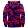 RODYETQQ Sweatshirts for Men Full Zip Up Coat Heavy Sweatshirt Winter Camo Hoodie for Men Camouflage Jacket Fleece Camo Jacket for Mens Big and Tall Outdoor Coats Long Sleeve Coat(1-Red,X-Large) view 2