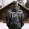 Rodyetqq Heavy Duty Long Sleeve Sweatshirt Full Zip Camo Hoodie for Men Winter - Camouflage Men's Jacket Fleece (2-Gray, Large) view 2