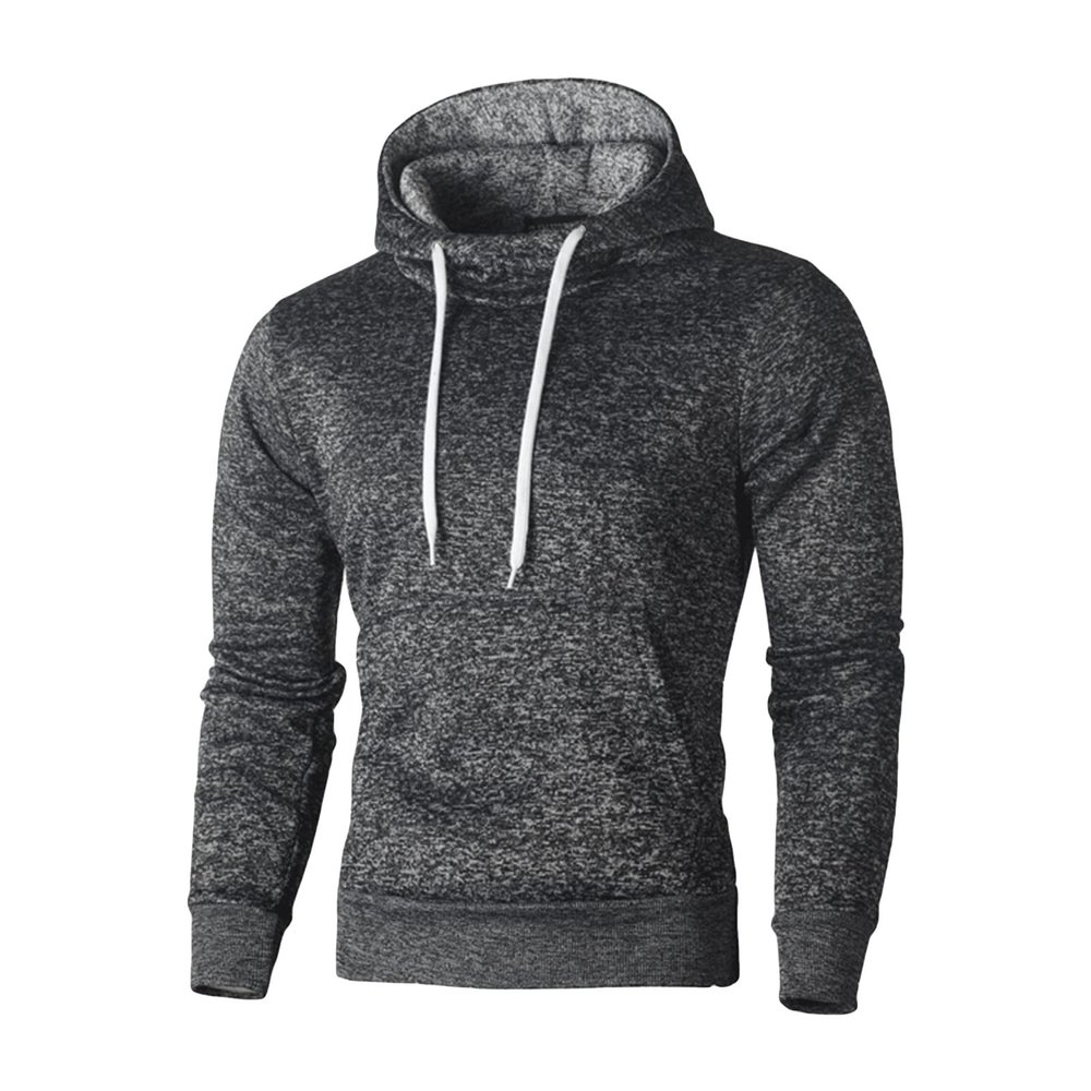 Men's Hoodie Long Sleeve Hooded Winter Drawstring Gym Thick Hooded Casual Pullover Fashion Sweatshirts with Pocket (3X-Large,Dark Grey)