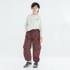 MINI PANDA Kid's Jogging Pants Boys' Quick-Dry Hiking Pants Teenage Cargo Pants,Medium Thickness Reddish Brown view 3