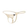 Kweltzeit Men's Thong Underwear G-string Mens Open Front Underwear Thong Sexy Men's Lingerie Beige view 1