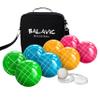 BALAVIC Bocce Ball Set - 100mm Resin, Pallino, Carry Bag & Measuring Tape view 1