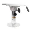 CFTGIW Boat Seat Pedestal Aluminum Alloy Polished with Mirror 360 Degree Swivel 350 to 500mm Adjustable Height Detachable Pedestal for RV Yacht Marine view 1