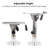 CFTGIW Boat Seat Pedestal Aluminum Alloy Polished with Mirror 360 Degree Swivel 350 to 500mm Adjustable Height Detachable Pedestal for RV Yacht Marine view 2