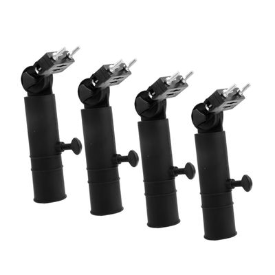Toddmomy 4pcs Golf Cart Umbrella Holder Support Bracket for Golf Umbrella Easy Installation and Sturdy Design for Trolleys Strollers and Chairs