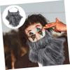 GALPADA 7pcs Grey Fake Beard for Halloween Costume and Stage Performance Comfortable and Breathable Suitable for Ages for Parties and Cosplay Events view 3