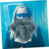 GALPADA 7pcs Grey Fake Beard for Halloween Costume and Stage Performance Comfortable and Breathable Suitable for Ages for Parties and Cosplay Events view 4