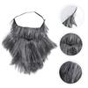 GALPADA 8pcs Grey Fake Beard for Cosplay and Halloween Costume Comfortable and Easy to Wear for Pirate Dress-up and Stage Performance view 4