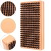 Angoily Snowboard Wax Removing Brush Wooden Handle Essential Cleaning Tool for Ski Maintenance and Board Care and Portable Design for Home and Travel view 2
