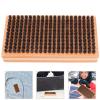 Angoily Snowboard Wax Removing Brush Wooden Handle Essential Cleaning Tool for Ski Maintenance and Board Care and Portable Design for Home and Travel view 3