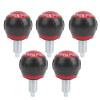 M16 Pull Pin Spring Pins, Fitness Pop Pull Pin, Pull Pin Spring Knob Replacement Parts, Knob Release Synthetic Cardboard Handle Exercise Spare Accessory for Home Fitness Exercise (Black Red) view 1