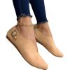 Women's Slip On Pointy Toe Loafers Comfort Low Top Suede Flat Sandals Ladies Wide Width Anti Slip Rubber Sole Loafer for Work Cocktail Sports Driving(Khaki,7.5 US) view 2