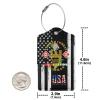 18th Engineer Brigade Vietnam Combat Engineer 2 Pcs Leather Baggage Bag Luggage Tags with Stainless Steel Loop and Travel Bag Cover view 3
