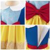 HIHCBF Baby Girls Snow White Princess Bowknot Christening Dress Pageant Wedding Party Xmas Birthday Baptism Tutu Gown w/Headwear view 4