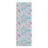 Blue Boho Floral .12" Thin Rubber Yoga Mat, Home Exercise Pilates Fitness Wellness Gift, Stylish Hippie Women's Yoga Mat view 4