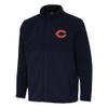 Antigua Men's Navy Chicago Bears Daily Fused Full-Zip Jacket view 1