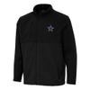 Antigua Men's Black Dallas Cowboys Daily Fused Full-Zip Jacket view 1