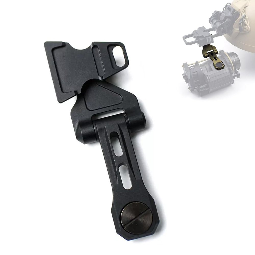 okyass Metal Night Vision J-Arm Dovetail Mount for PVS-14 Tactical Helmet J Arm PVS-14 NVG Mount (Black)