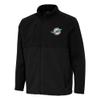 Antigua Men's Black Miami Dolphins Daily Fused Full-Zip Jacket view 1