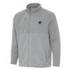 Antigua Men's Gray Dallas Cowboys Daily Fused Full-Zip Jacket view 1