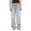 Womens Straight Wide Leg Jeans Low Rise Baggy Y2K Boyfriend Jeans Streetwear Loose Fit Skateboard Denim Pants view 1