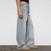 Womens Straight Wide Leg Jeans Low Rise Baggy Y2K Boyfriend Jeans Streetwear Loose Fit Skateboard Denim Pants view 4