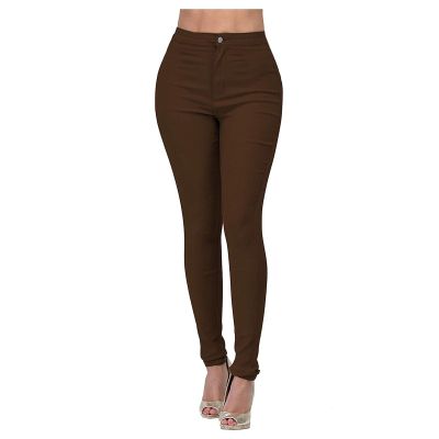 Jeggings for Women with Pocket High Waisted Button Fly Skinny Mom Jeans Tummy Control Stretchy Denim Pencil Pants